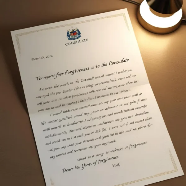 Cartas De Perdón Para El Consulado Americano